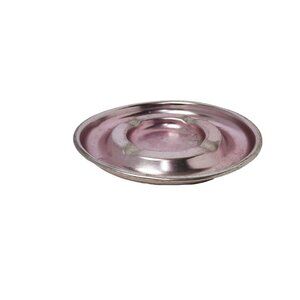 Vintage 1950s Colored Anodized Aluminum Ashtray Pastel Pink , Mid Century Modern